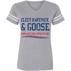 Ladies Relaxed Fit Vintage Sports Tee