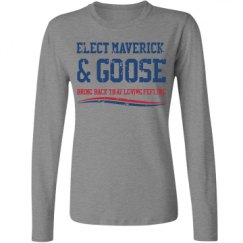 Ladies Relaxed Fit Basic Long Sleeve Tee