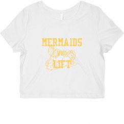 Ladies Slim Fit Crop Top Tee