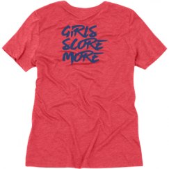 Ladies Relaxed Fit Super Soft Triblend V-Neck Tee