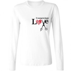 Ladies Relaxed Fit Basic Long Sleeve Tee