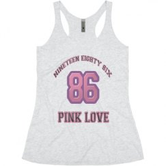 Ladies Slim Fit Super Soft Racerback Triblend Tank