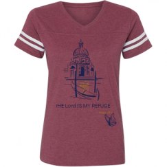 Ladies Relaxed Fit Vintage Sports Tee