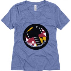 Ladies Relaxed Fit Super Soft Triblend V-Neck Tee