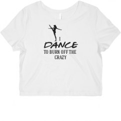 Ladies Slim Fit Crop Top Tee