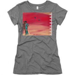 Ladies Slim Fit Super Soft Triblend Tee