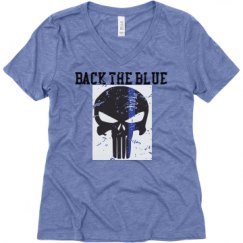 Ladies Relaxed Fit Super Soft Triblend V-Neck Tee