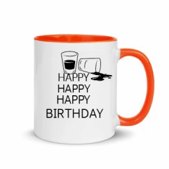 11oz Ceramic Mug with Color Inside