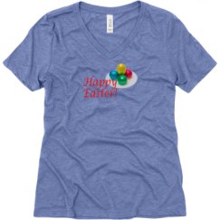 Ladies Relaxed Fit Super Soft Triblend V-Neck Tee
