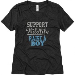 Ladies Relaxed Fit Super Soft Triblend V-Neck Tee