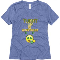 Ladies Relaxed Fit Super Soft Triblend V-Neck Tee