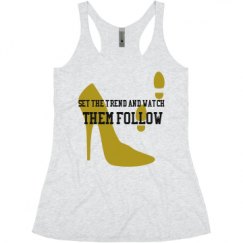 Ladies Slim Fit Super Soft Racerback Triblend Tank