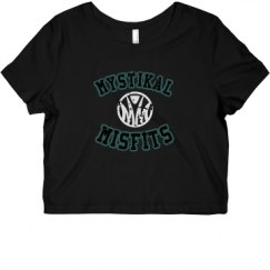 Ladies Slim Fit Crop Top Tee