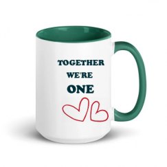 15oz Ceramic Mug with Color Inside