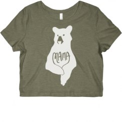 Ladies Slim Fit Crop Top Tee