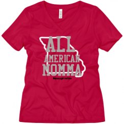 Ladies Relaxed Fit V-Neck Tee