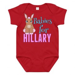 Babies For Hillary Pink