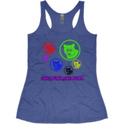 Ladies Slim Fit Super Soft Racerback Triblend Tank