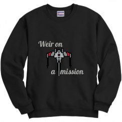 Unisex Film and Foil Crewneck Sweatshirt