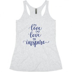 Ladies Slim Fit Super Soft Racerback Triblend Tank