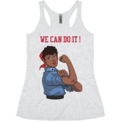 Ladies Slim Fit Super Soft Racerback Triblend Tank