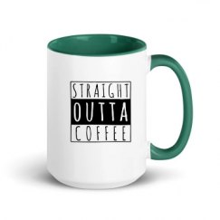 15oz Ceramic Mug with Color Inside