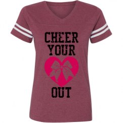 Ladies Relaxed Fit Vintage Sports Tee