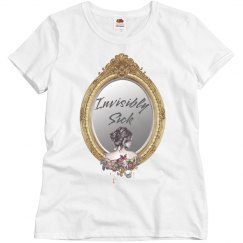 Invisibly Sick Relaxed White Tee
