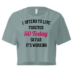 Ladies Festival Cali Crop Top Tee