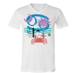 Unisex V-Neck Jersey Tee