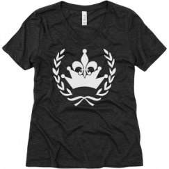 Ladies Relaxed Fit Super Soft Triblend V-Neck Tee