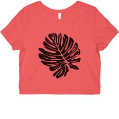 Ladies Slim Fit Crop Top Tee