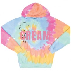 Unisex Tie-Dye Fleece Hoodie