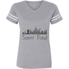 Ladies Relaxed Fit Vintage Sports Tee