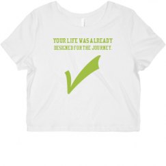 Ladies Slim Fit Crop Top Tee