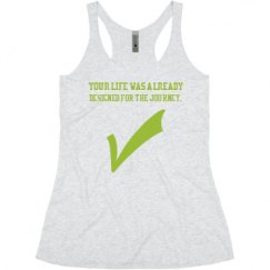 Ladies Slim Fit Super Soft Racerback Triblend Tank
