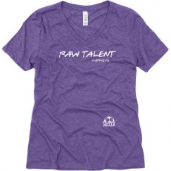 Ladies Relaxed Fit Super Soft Triblend V-Neck Tee