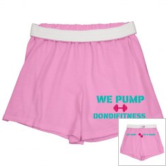 DONDIFITNESS LADIES CHEER SHORTS