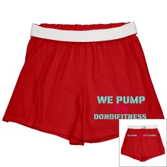 DONDIFITNESS LADIES CHEER SHORTS