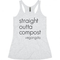 Ladies Slim Fit Super Soft Racerback Triblend Tank