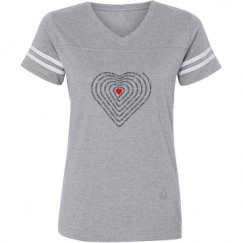 Ladies Relaxed Fit Vintage Sports Tee