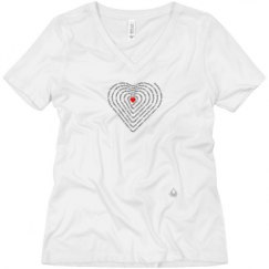 Ladies Relaxed Fit V-Neck Tee