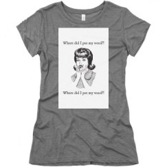 Ladies Slim Fit Super Soft Triblend Tee