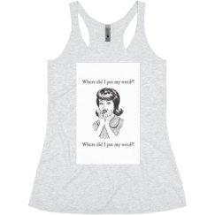 Ladies Slim Fit Super Soft Racerback Triblend Tank