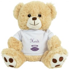 Personalised baby name brown teddybear