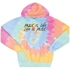 Unisex Tie-Dye Fleece Hoodie