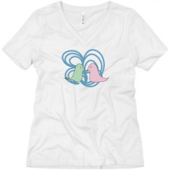 Ladies Relaxed Fit V-Neck Tee