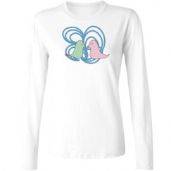 Ladies Relaxed Fit Basic Long Sleeve Tee