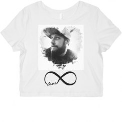 Ladies Slim Fit Crop Top Tee