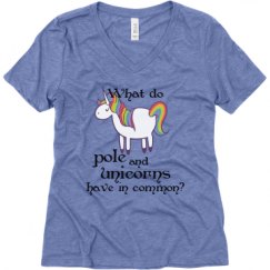 Ladies Relaxed Fit Super Soft Triblend V-Neck Tee